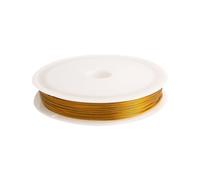 wiroouia Bead Wire | Stainless Steel Thin Beading Wire,Crafting Cord Gold Silver for Handicraft Enthusiasts Beginner Holiday Women Men Necklace Bracelet Ornaments