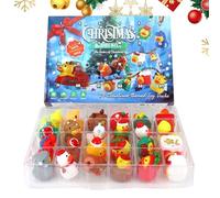 wiroouia Christmas Countdown Calendar - Countdown Calendar Christmas Fun Duck Bath Party Favor | Mini Toys 24-Days Collectible for Home Birthday Party Teen Adult Men Women Girls Boys