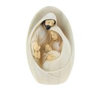 Wiroouia Christmas Nativity Scene - Holy Family Statue, Resin Figurine Set for Tabletop Indoor Display