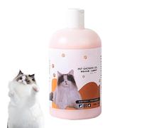 wiroouia Dog Shampoo, 500ml Cat Shampoo Pet Shower Gel Moisturizer, Safe Pet Shower Gel, Gentle Natural Pet Shampoo Bath Liquid for Cats, Smelly Dogs, Pets