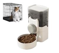wiroouia Food Dispenser,Dog Cage Water Dispenser | Automatic Refill Pet Drinking Food Bowl for Dog Cat Chinchillas Hedgehogs Ferrets