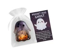 wiroouia Halloween Pocket Cards | Halloween Charm with Supportive Cards | Collectible Keepsake for Kids Birthday Classroom Coworkers Study School Family Adults