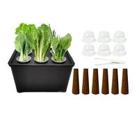 wiroouia Plant Trays for Seedlings | 6-Cell Adjustable Humidity Propagator | Plant Starter Germination Trays,for Flowers Vegetables Indoor Dorm Office Balcony Lawn Garden Yard