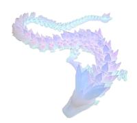 Wiroouia Printed Dragon, Light In The Dark Full Articulated Dragon Toy, Movable Joint Fidget Toy For Home, Kid Home Decor - 40cm