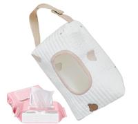 wiroouia Reusable Wipes Pouch - Baby Wipe Holder and Dispenser - Refillable Wipe Container, Large Capacity Diaper Bag Wipe Case for Parents, New Mothers