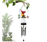 wiroouia Solar Light Wind Chimes - Bird Design Decoration | Solar Hummingbird Wind Chime,for Women Mom Grandma Birthday Garden Yard Patio Porch