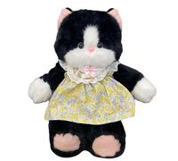 wiroouia Stuffed Cat Doll, Stuffed Plush Pillow Cat Toy Plushie, Portable Cat Sleeping Hugging Plush Pillow for Tabletop, Bedroom, Sofa, 35cm