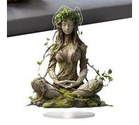 wiroouia Table Acrylic Decoration | 2D Flat Bohemian Goddess Acrylic Decoration - Tabletop Ornament Stand Figure Scene Prop for New Year Housewarming Birthday Christmas Graduation