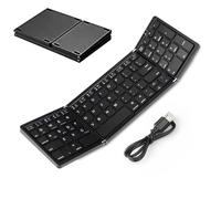 wiroouia Tri-Fold Wireless Keyboard - Multi-language Support Multi-System Keyboard | Multi-System Keyboard For Multi-language And Quiet Typing