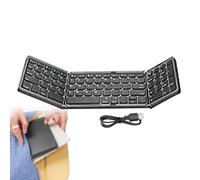 wiroouia Tri-Fold Wireless Keyboard | Tri-Folding Wireless Portable Keyboard,Multi-language Multi-Device Small Keyboard for Tablet And Smart Phone