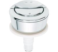 Wirquin 19008001 Jollyflush Dual Flush Chrome Toilet Push Button - Multi-Colour