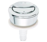 Wirquin 19008001 Jollyflush Dual Flush Chrome Toilet Push Button - Multi-Colour