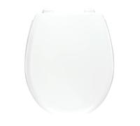 Wirquin 20719017 Abattant wc Néon thermoplastique en Forme de U avec charnières plastiques Lock+, Blanc Toilet seat Thermoplastic Neon U-Shaped with Plastic Hinges, White