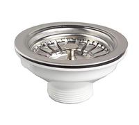 Wirquin 30718726 Sink Plug D90 Stainless Steel Basket Without Overflow