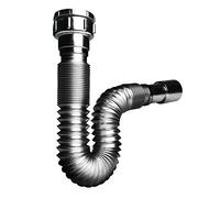 Wirquin 30722044 Extendible Siphon for Sink D4050, Chrome