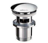 Wirquin 30723123 Designer Brass Quick Clac Basin Waste with Overflow and Waste Body, Chrome