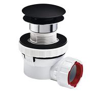 Wirquin 30722863 XS Pure Black Ultra-Compact Complete Set for Sink Diameter 32 (Quick Clac) - Black Touch