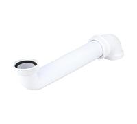 Wirquin 30724278 Space-Saving 1 Basin Sink Connecting Pipe White