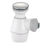 Wirquin 30724383 Kit bonde et Siphon lavabo Tout En Un à clapet recouvrant Quick-clac, Blanc One pop-up Drain Cover, White