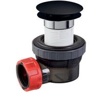 Wirquin Basin Waste & Trap Kit - Black