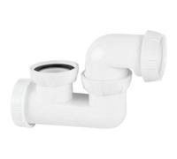 Wirquin Bathroom Round Bath Shower Waste Trap Bottle Plug Drain Kit Swivelling Outlet