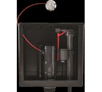 Wirquin Duo Compact Dual Flush Concealed Cistern 2" in hrome Button