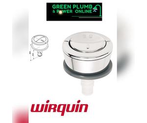 Wirquin Jollyflush Dual Flush Chrome Toilet Push Button RAK 600 CERAMICS LECICO