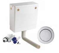 Wirquin Macdee Pneu Compact Pneumatic Concealed Wc Toilet Cistern Single Cpl41Cp-Ag