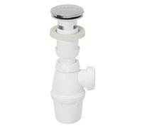 Wirquin Quick-Clac SP50099 Drain Fitting/with Siphon/with Stopper/Chrome
