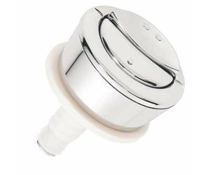 Wirquin Replacement Toilet Cistern Push Button Dual Flush - Chrome - 19008001