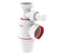 Wirquin Sink Connection D40 Neo 30722149 Drain Fitting with Washing Machine Diameter 40 cm, White, Néo