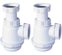 Wirquin SP3178 Siphon for Basin/Bidet Base Short (Pack of 2)