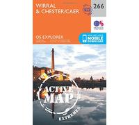 Wirral & Chester Map | Weatherproof | Liverpool | Ordnance Survey | OS Explorer Active Map 266 | England | Walks | Hiking | Maps | Adventure