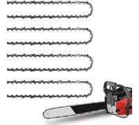 WIRSHO 4 Pack 18 inch Chainsaw Chain for 18" (45cm) Bar | 3/8" LP Pitch | 62 Drive Links | .050" (1.3 mm) Gauge | Replacement Low-Kickback Saw Chain Compatible with Husqvarna, Mac Allister, etc.