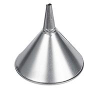 WirthCo 94473 Funnel King 2 quart, 8" Center Spout Funnel with Removable Brass Strainer Screen, Galvanized, General Purpose