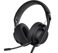 WIRWTRU S30 Gaming Headset with Microphone,198g Lightweight Design, Wired Gaming Headphones for Xbox, Xbox Series X|S, PS5, PS4, Switch, PC, Noise Cancelling Mic, Soft Earmuffs (Black)