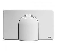 Wisa Series 2100 Push Plate - Gloss White - Compatible with Wisa 2100 Cisterns - Wall Mounted - Polished Finish - Plastic - Durable & Stylish Toilet Actuator Plate