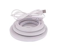 Wisada 2M LED Neon Rope Light with On/Off, Warm White 3000K Waterproof Flexible LED Strip Light, DIY Design, Suitable for Bedroom, Living Room, Game Room, Kitchen, Indoor, Party Decoration