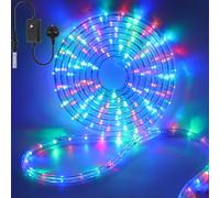 Wisada AC220 LED Tubes [1m, Multi-Color], IP67 Waterproof Flexible, 36 LEDs/M Cuttable LED Rope Light CRI85+, 8 Light Modes, Christmas Holiday Wedding Party Decoration