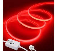 Wisada Dimmable Flexible COB LED Strip CRI90+[21M,Red], 288 LEDs/m Cuttable FCOB LED Neon Strip Rope Light, AC220-240V, DIY Design, IP65 Waterproof Home & Shop Decorative Lighting Fairy Lights