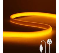 Wisada Flexible COB LED Strip Light [10M, Yellow],288 LEDs/m Cuttable FCOB LED Neon String Light,AC220-240V,DIY Design,IP65 Waterproof Fairy Lights for Home and Shop Decorative Lighting