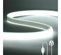 Wisada Flexible COB LED Strip Light [17M, White Light 6000K],288 LEDs/m Cuttable FCOB LED Neon String Light,AC220-240V,DIY Design,IP65 Waterproof Fairy Lights for Home and Shop Decorative Lighting