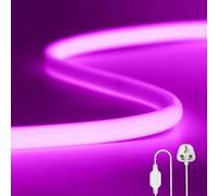 Wisada Flexible COB LED Strip Light [4M, Purple],288 LEDs/m Cuttable FCOB LED Neon String Light,AC220-240V,DIY Design,IP65 Waterproof Fairy Lights for Home and Shop Decorative Lighting