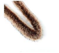 Wisafory 5 m Faux Fur Ribbon Faux Fur Border Faux Fur Ribbon Plush Trim Fabric Decorative Ribbon for Sewing Crafts Faux Fur Ribbon for Gift Decoration Dress Decoration Brown 5 m