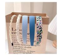 Wisafory 5-Piece Headband, Women's Headband, Non-Slip Hair Bands, Various Models, Cute Hair Accessories, Vintage Hair Accessories, Hairpin for Women, Girls, Children, Blue