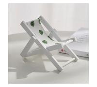 Wisafory Miniature Beach Chair Mini Deck Chair Folding Chair Wooden Dollhouse Beach Chair for Beach Party Home Children's Room Decorative Ornaments Mobile Phone Holder Creative Accessories Props 1#