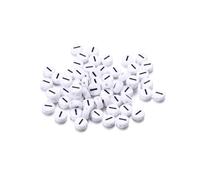 Wisafory Pack of 200 Letter Beads Round Letter Beads for Threading White A-Z Spacer Beads with Hole for Threading DIY Craft Bracelets Necklaces Jewellery Making, Individual Letter I