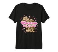 Wisconsin Born and Bred Leopard Print Premium T-Shirt
