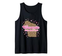 Wisconsin Born and Bred Leopard Print Tank Top