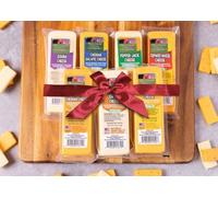 Wisconsin Cheese Company - 100% Wisconsin Specialty Cheese Block Sampler Gift Pack (7 Blocks) - Cheddar, Pepper Jack, Swiss, Gouda, Salami, Smoked Cheddar & Tomato Basil - Holiday Gift Box